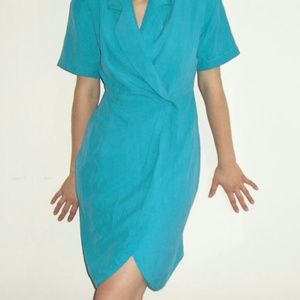 Vintage Assanti Brand 100% Silk Suit Dress